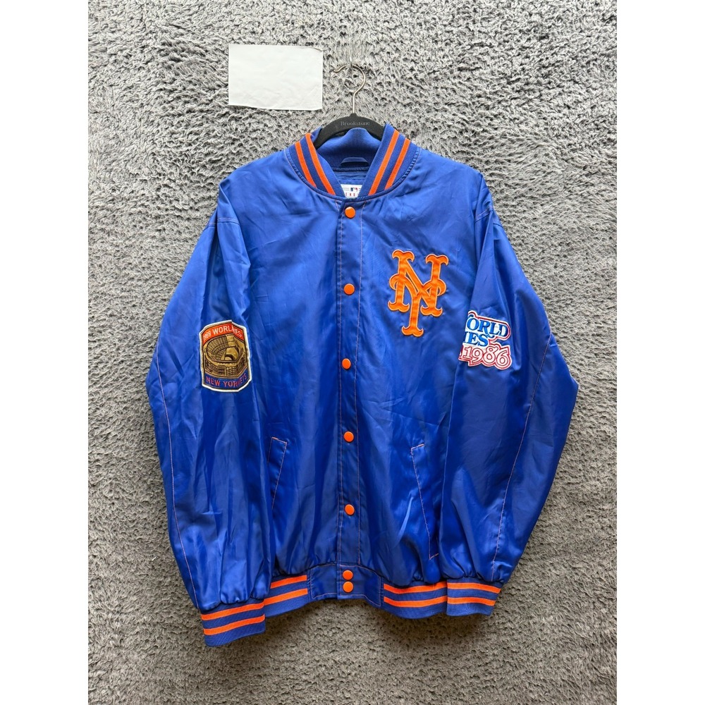 Vintage G-III New York Mets World Series Champions Varsity Jacket Mens Size M
